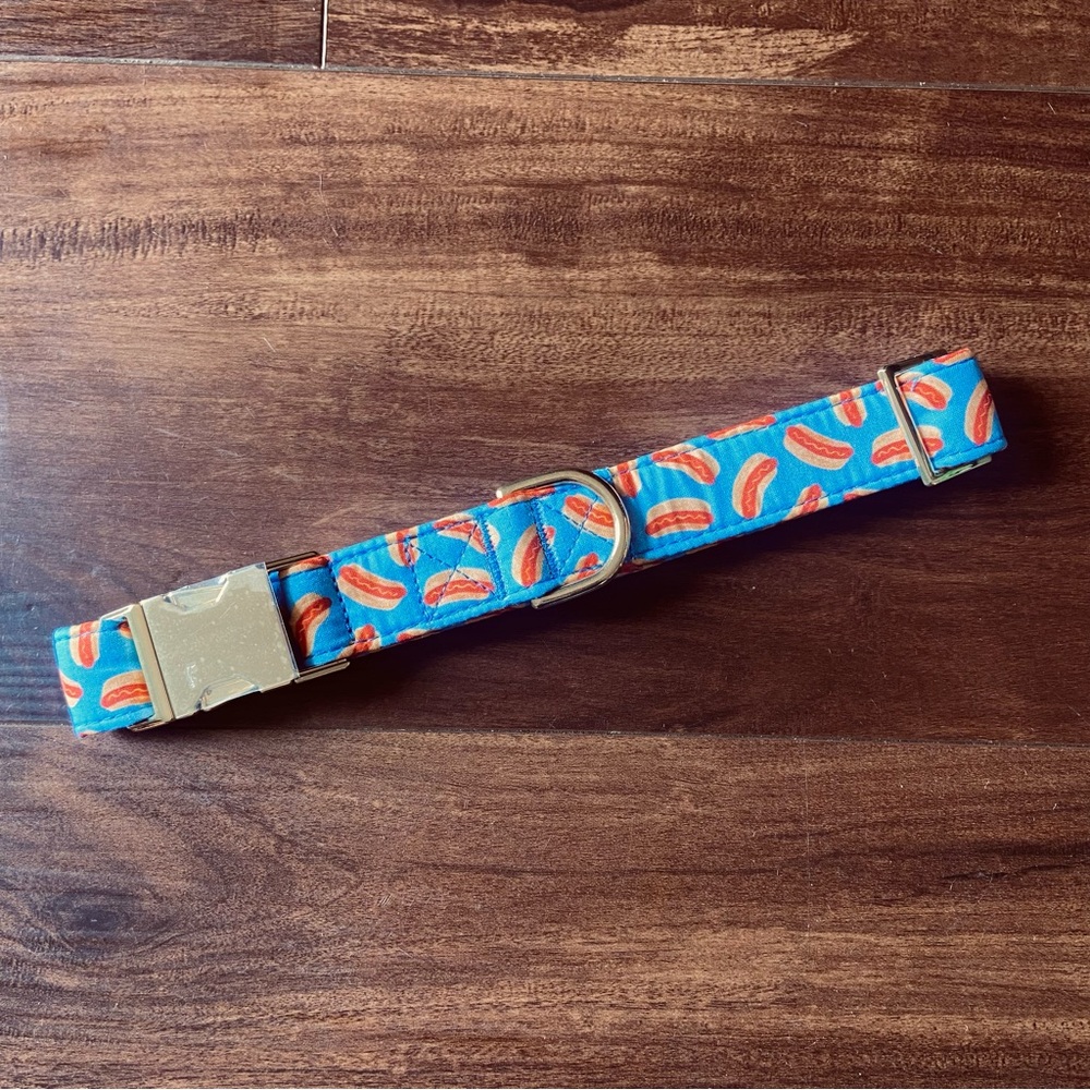 NEW The Foggy Dog Hot Diggity Dog Collar (Large)